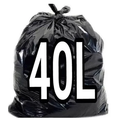 Saco para Lixo 40 Litros Preto C/ 100 unid.