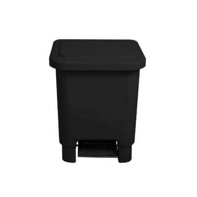 Lixeira de Plástico com Pedal 15 Litros - PRETA