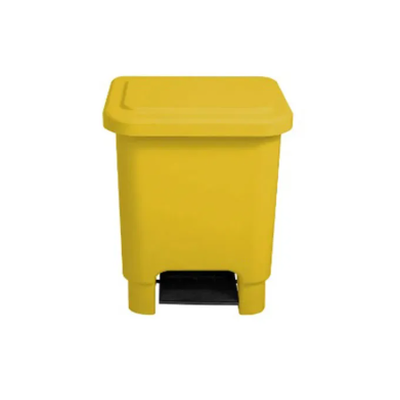 Lixeira de Plástico com Pedal 15 Litros - AMARELA