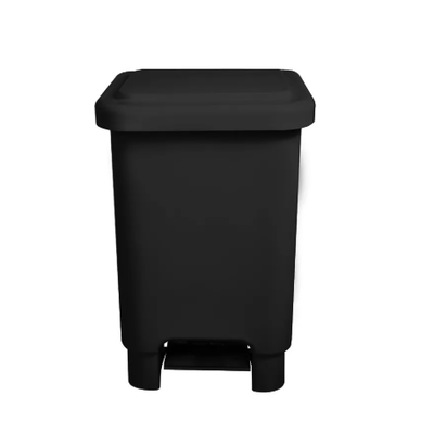 Lixeira de Plástico com Pedal 25 Litros - PRETA
