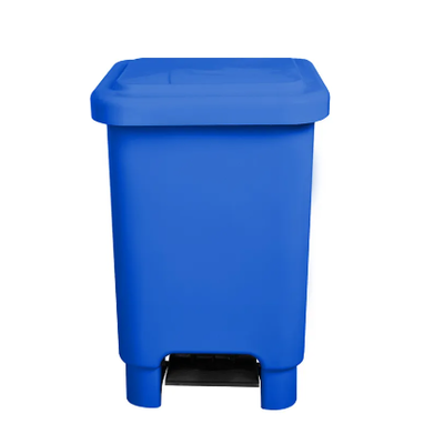 Lixeira de Plástico com Pedal 25 Litros - AZUL
