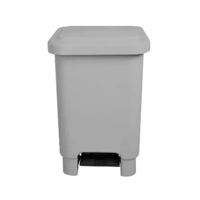 Lixeira de Plástico com Pedal 25 Litros - CINZA