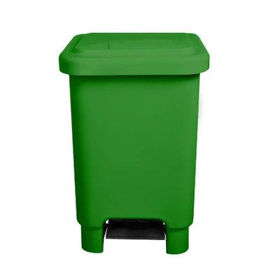 Lixeira de Plástico com Pedal 50 Litros - VERDE