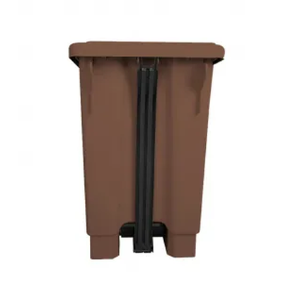 Lixeira de Plástico com Pedal 50 Litros - MARROM
