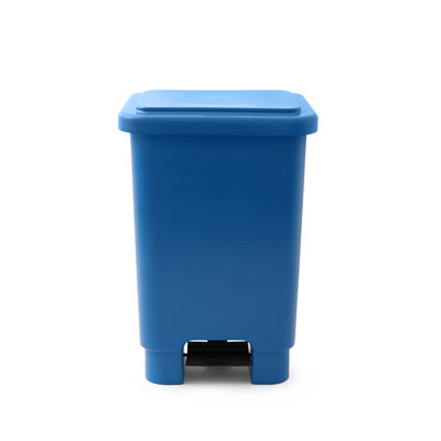 Lixeira Com Pedal 50 Litros Azul 