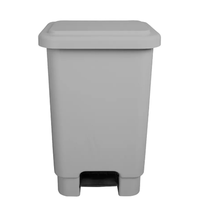Lixeira de Plástico com Pedal 100 Litros - CINZA