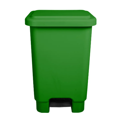 Lixeira de Plástico com Pedal 100 Litros - VERDE