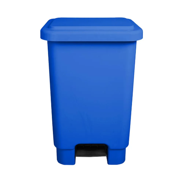 Lixeira de Plástico com Pedal 100 Litros - AZUL