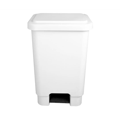 Lixeira de Plástico com Pedal 100 Litros - BRANCA