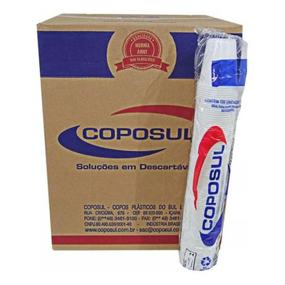 Copo  180ml Branco ABNT2012 Coposul C/ 2.500