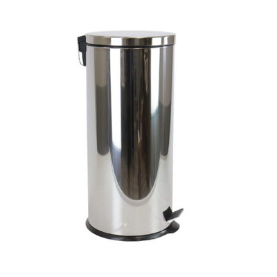 Lixeira em Aço Inox com Pedal - 30 Litros
