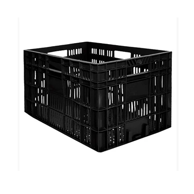 Caixa Plástica Agrícola Vazada - 30kg 60 Litros - PRETA