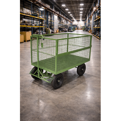 Carrinho Plataforma  Fechado em Tela - Carga 500kg