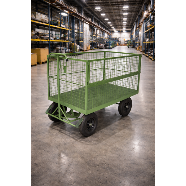 Carrinho Plataforma  Fechado em Tela - Carga 500kg