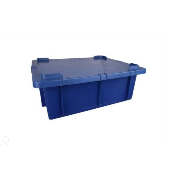 Caixa Organizadora 15 Litros - Com Tampa - AZUL