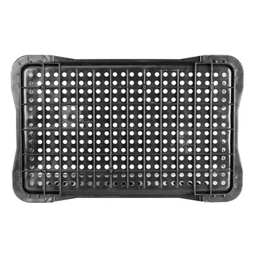 Caixa Plástica Agrícola Vazada - 20 KG 50 litros  ( kit 100 un )- PRETA