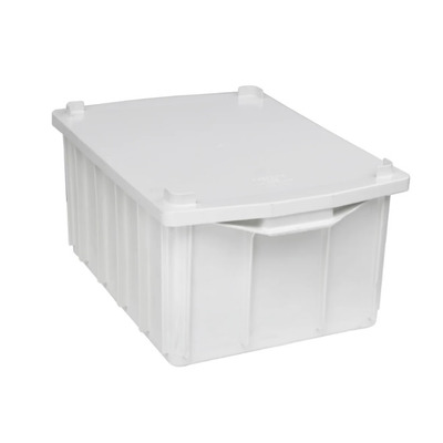 Caixa Organizadora 26 Litros - Com Tampa - BRANCA