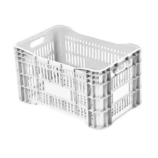 Caixa Plástica Agrícola Vazada - 20 KG 50 litros - BRANCA