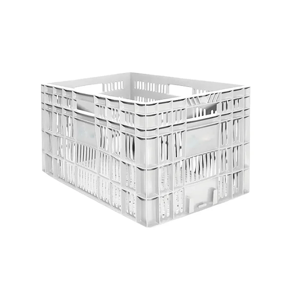 Caixa Plástica Agrícola Vazada - 30kg 60 Litros - BRANCA