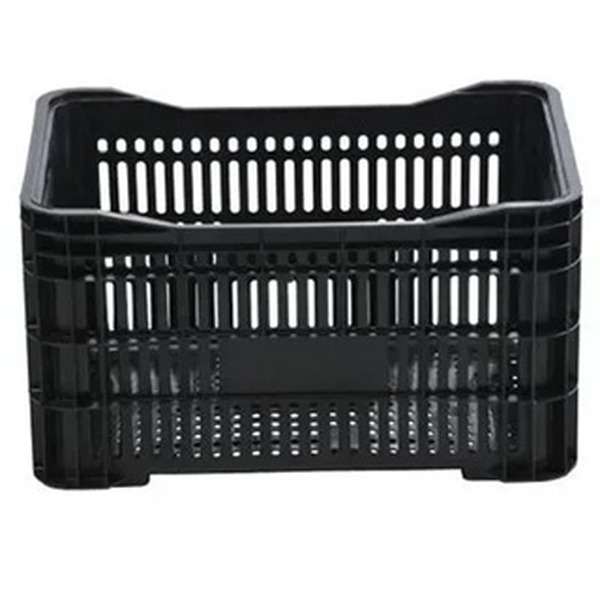 Caixa Plástica Agrícola Vazada - 25 kg 46 Litros - PRETA