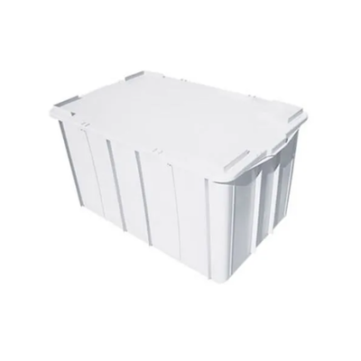 Caixa Organizadora 130 Litros - Com Tampa - Branca