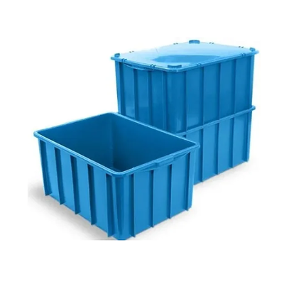 Caixa Organizadora 130 Litros - Com Tampa - AZUL