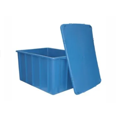 Caixa Organizadora 130 Litros - Com Tampa - AZUL