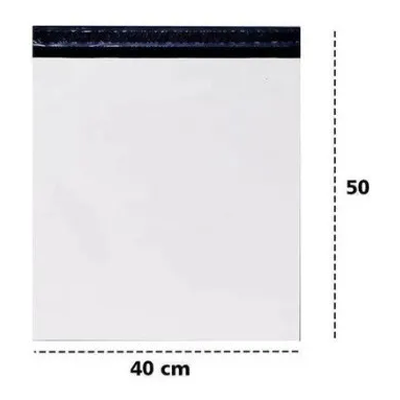 Envelope de Segurança 40x50cm Branco – Pacote com 100 Unidades