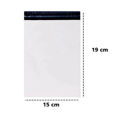 Envelope de Segurança 15x19cm Branco – Pacote com 100 Unidades