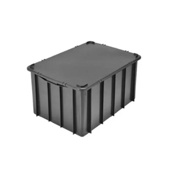 Caixa Organizadora 61 litros - Com Tampa - PRETO