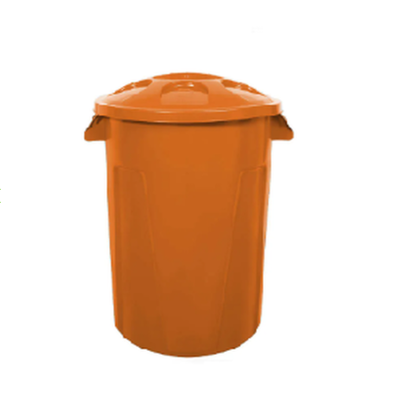 Cesto de lixo 100 litros com tampa - DIVERSAS CORES DISPONIVEIS | Cor: Vermelho, Pedal: Sem Pedal, Litragem: 100 Litros | Cor: Vermelho, Pedal: Sem Pedal, Litragem: 100 Litros