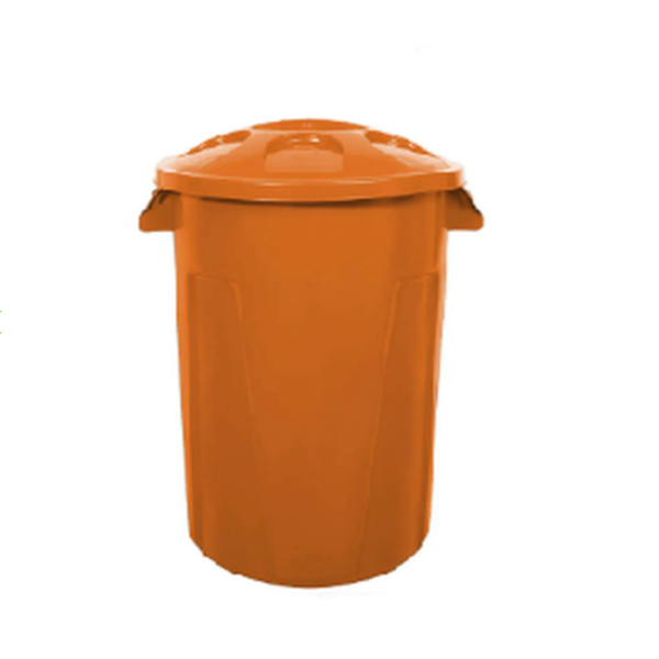 Cesto de lixo 100 litros com tampa - DIVERSAS CORES DISPONIVEIS | Cor: Vermelho, Pedal: Sem Pedal, Litragem: 100 Litros