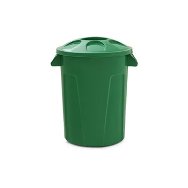 Cesto de lixo 60 litros com tampa - DIVERSAS CORES DISPONIVEIS | Litragem: 60 Litros, Cor: Vermelho, Pedal: Sem Pedal