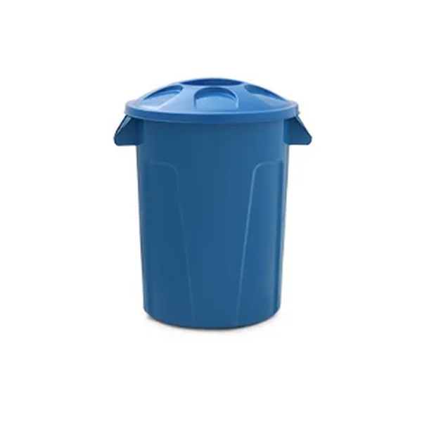 Cesto de lixo 60 litros com tampa - DIVERSAS CORES DISPONIVEIS | Litragem: 60 Litros, Cor: Vermelho, Pedal: Sem Pedal