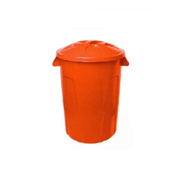 Cesto de lixo 60 litros com tampa - DIVERSAS CORES DISPONIVEIS | Litragem: 60 Litros, Cor: Vermelho, Pedal: Sem Pedal