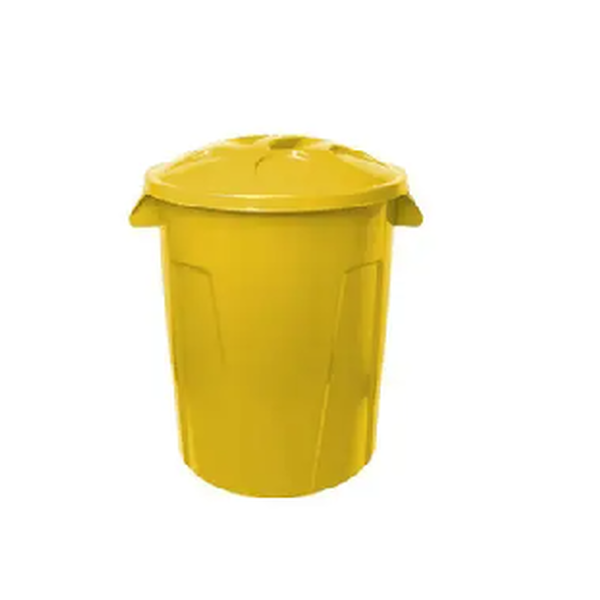 Cesto de lixo 60 litros com tampa - DIVERSAS CORES DISPONIVEIS | Litragem: 60 Litros, Cor: Vermelho, Pedal: Sem Pedal