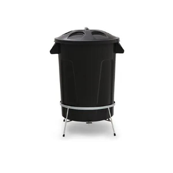 Lixeira Plástica Com Pedal em Aço 60 litros - Diversas Cores Disponíveis | Cor: Vermelho, Pedal: Com Pedal, Litragem: 60 Litros