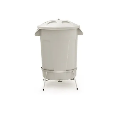 Lixeira Plástica Com Pedal em Aço 60 litros - Diversas Cores Disponíveis