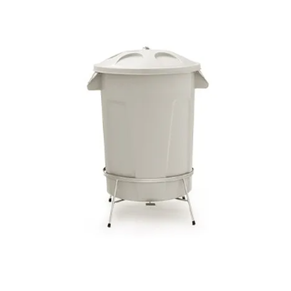 Lixeira Plástica Com Pedal em Aço 60 litros - Diversas Cores Disponíveis | Cor: Vermelho, Pedal: Com Pedal, Litragem: 60 Litros