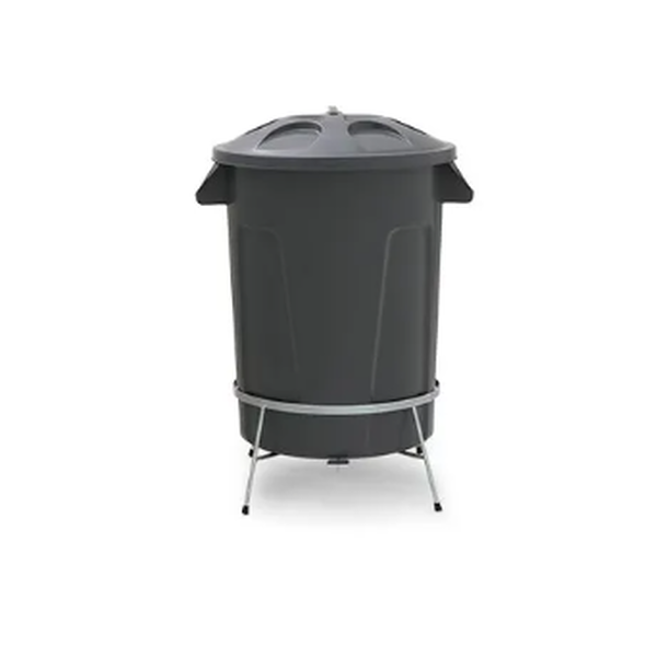 Lixeira Plástica Com Pedal em Aço 60 litros - Diversas Cores Disponíveis | Cor: Vermelho, Pedal: Com Pedal, Litragem: 60 Litros