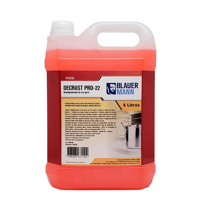 Desengordurante Decrust PRO 22 – 5L – Uso Profissional e Indústria Alimentícia
