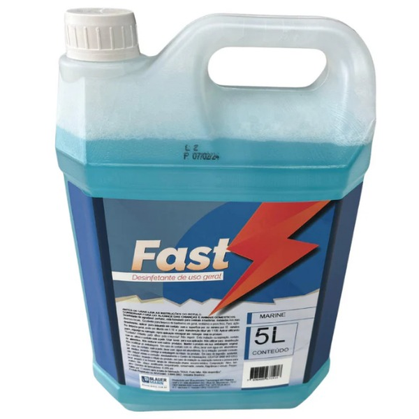 Desinfetante 5L Uso Geral (Quaternário de Amônio) Fast – Blauermann | Fragrância: BAMBU