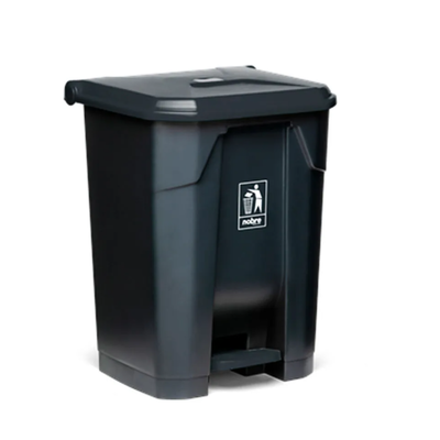 Lixeira plástica c/pedal 80 litros - CINZA