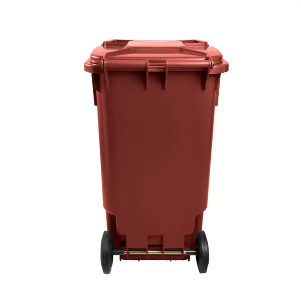 Carro Coletor de Lixo 240 Litros Marrom