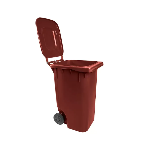 Carro Coletor de Lixo 240 Litros Marrom