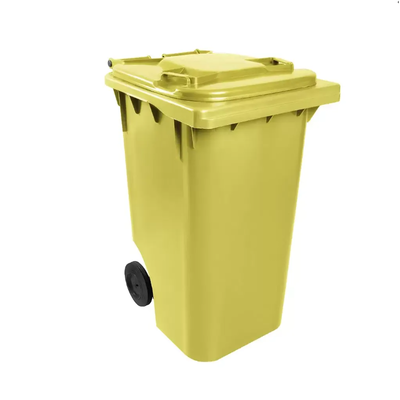 Carro Coletor de Lixo 240 Litros - AMARELO
