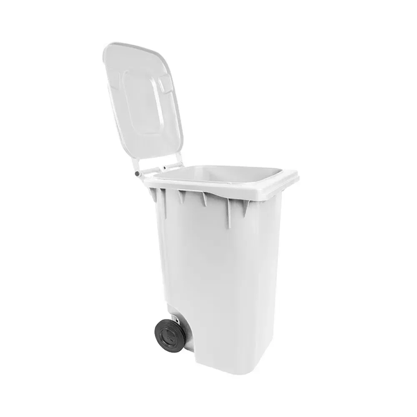 Carro Coletor de Lixo 240 Litros Branco