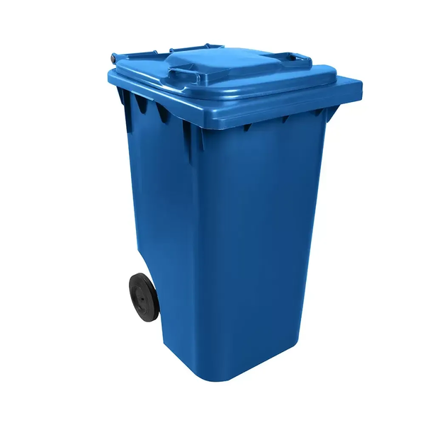 Carro Coletor de Lixo 240 Litros Azul 