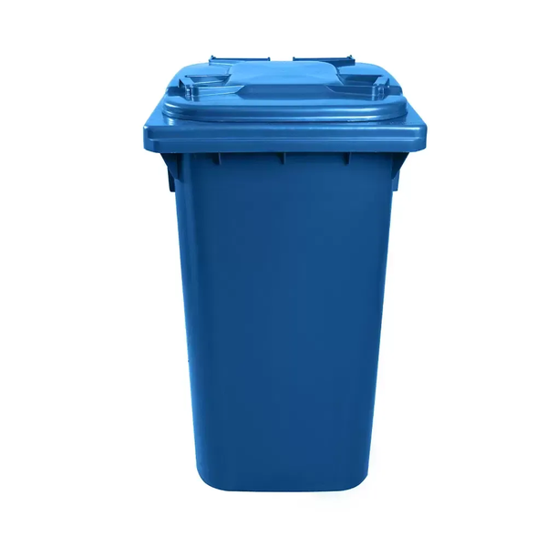 Carro Coletor de Lixo 240 Litros - AZUL | Cor: Azul, Litros: 240 Litros, Pedal: Sem Pedal