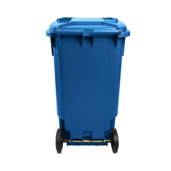 Carro Coletor de Lixo 240 Litros - AZUL | Cor: Azul, Litros: 240 Litros, Pedal: Sem Pedal
